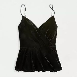 NWT J Crew Women's Velvet Draped Surplice Camisole XXL